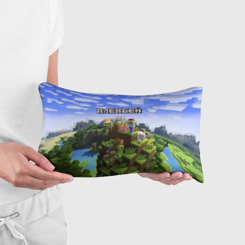 Подушка 3D антистресс Алексей - Minecraft - фото 3