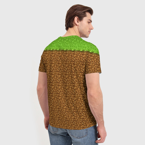 Мужская футболка 3D Денис-Minecraft, цвет 3D печать - фото 4