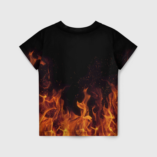Детская футболка 3D Слава огонь мужик - фото 2