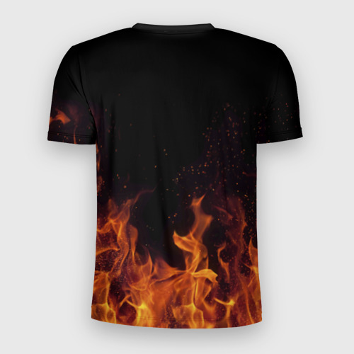 Мужская футболка 3D Slim Слава огонь мужик, цвет 3D печать - фото 2
