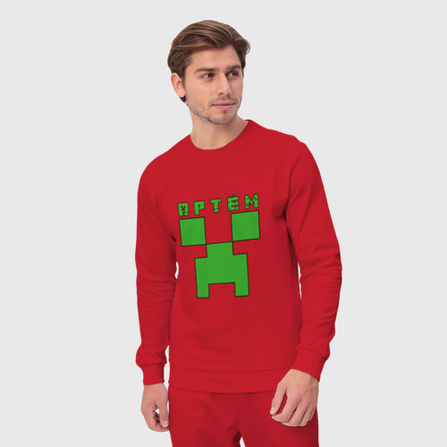 Мужской костюм хлопок Артём - Minecraft, цвет красный - фото 5
