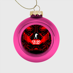 Ёлочный шар стеклянный/пластиковый Counter Strike-Артём