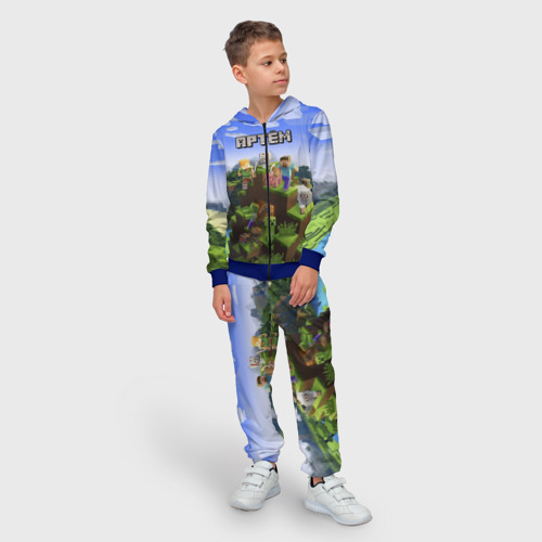 Детский костюм 3D Артём - Minecraft, цвет синий - фото 3