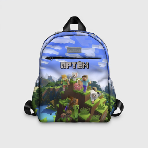 Детский рюкзак 3D Артём - Minecraft