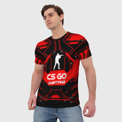 Мужская футболка 3D Counter Strike-Дмитрий - фото 2