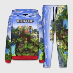 Женский костюм с толстовкой 3D Виктор - Minecraft