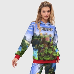 Женский костюм с толстовкой 3D Виктор - Minecraft - фото 2