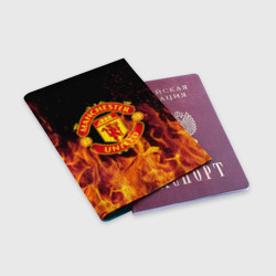 Обложка для паспорта матовая кожа FC Manchester United - фото 2