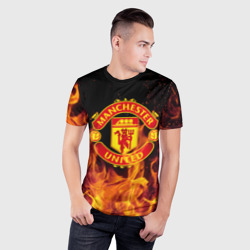 Мужская футболка 3D Slim FC Manchester United - фото 2