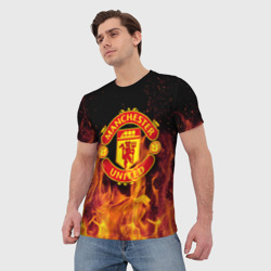 Мужская футболка 3D FC Manchester United - фото 2