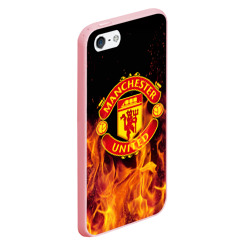 Чехол для iPhone 5/5S матовый FC Manchester United - фото 2