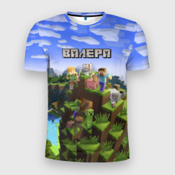 Мужская футболка 3D Slim Виктор - Minecraft