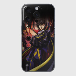 Чехол для iPhone 15 Pro Max силиконовый с защитой камеры Code Geass 8