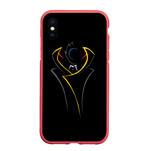 Чехол для iPhone XS Max матовый Зеро Аватар, цвет красный