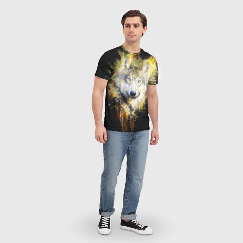 Мужская футболка 3D Волк, цвет 3D печать - фото 5