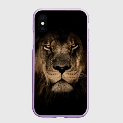 Чехол для iPhone XS Max матовый Лев