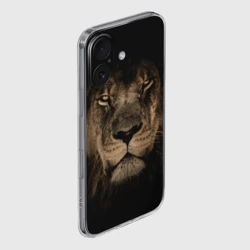 Чехол для iPhone 16 силиконовый с защитой камеры Лев - фото 2