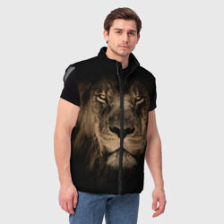 Мужской жилет утепленный 3D Лев - фото 2