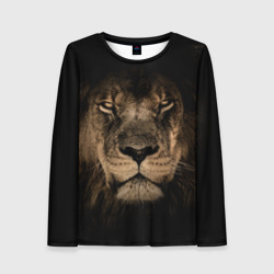 Женский лонгслив 3D Лев