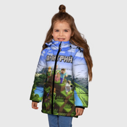 Зимняя куртка для девочек 3D Дмитрий - Minecraft - фото 2