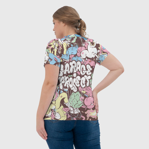 Женская футболка 3D Stickerbombing - фото 7