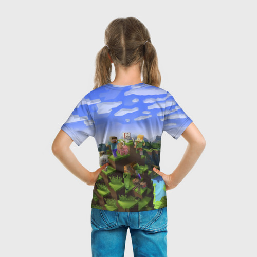 Детская футболка 3D Арсений - Minecraft, цвет 3D печать - фото 6