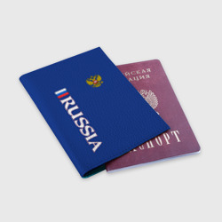 Обложка для паспорта матовая кожа Россия - фото 2
