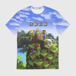 Мужская футболка 3D Иван - Minecraft