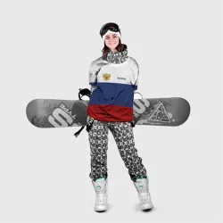 Накидка на куртку 3D Россия Триколор - фото 2
