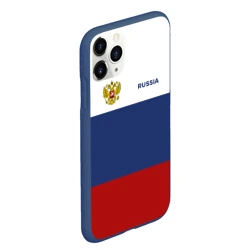 Чехол для iPhone 11 Pro Max матовый Россия Триколор - фото 2