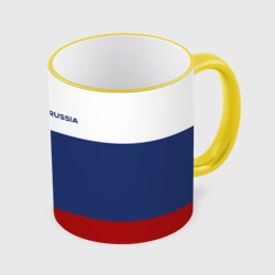 Кружка с полной запечаткой Россия Триколор
