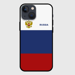 Чехол для iPhone 13 mini Россия Триколор