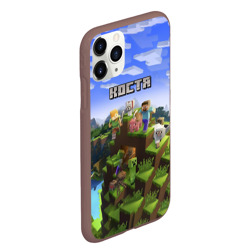 Чехол для iPhone 11 Pro Max матовый Костя - Minecraft - фото 2