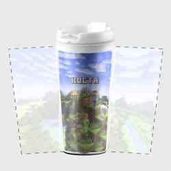 Термокружка-непроливайка Костя - Minecraft - фото 2