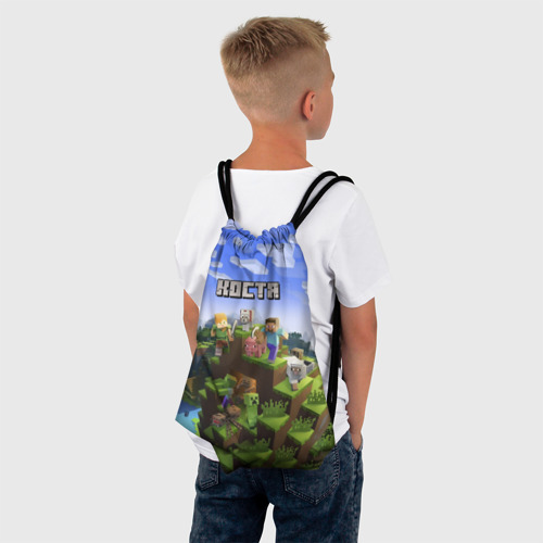 Рюкзак-мешок 3D Костя - Minecraft - фото 4