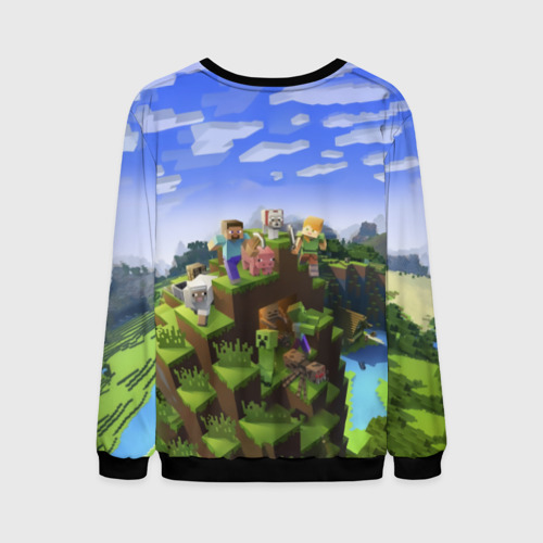 Мужской свитшот 3D Кирилл - Minecraft, цвет черный - фото 2