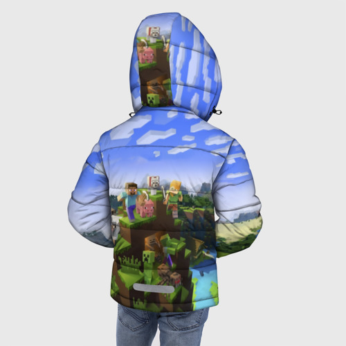 Зимняя куртка для мальчиков 3D Кирилл - Minecraft, цвет светло-серый - фото 4