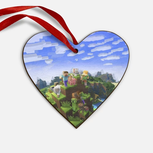 Деревянная игрушка Сердце Илья - Minecraft - фото 2