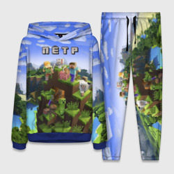 Женский костюм с толстовкой 3D Пётр - Minecraft