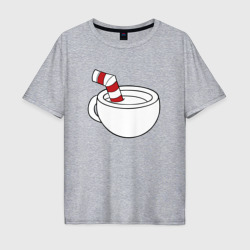 Мужская футболка хлопок Oversize Red Cuphead