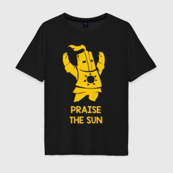 Мужская футболка хлопок Oversize Praise the sun