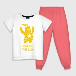Детская пижама с белой футболкой Praise the sun