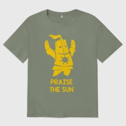 Женская футболка хлопок Oversize Praise the sun