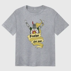 Женская футболка хлопок Oversize Praise the Sun