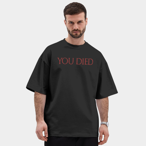 Мужская футболка Oversize хлопок premium You Died - фото 3