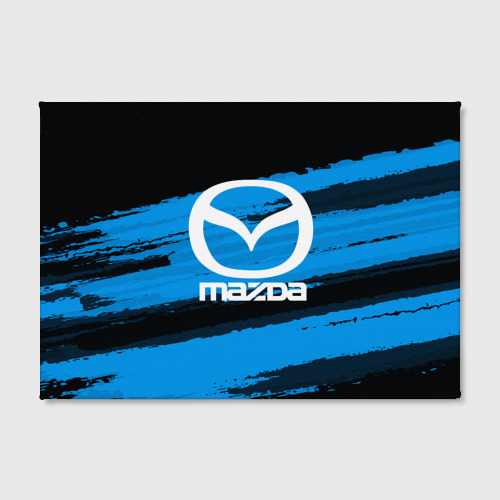 Холст прямоугольный Mazda MOTORs Blue, цвет 3D печать - фото 2