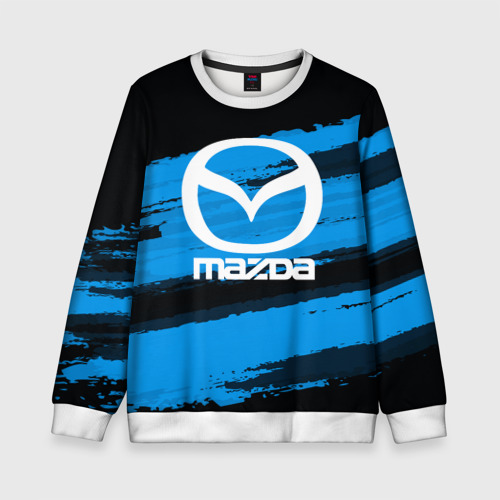 Детский свитшот 3D Mazda MOTORs Blue