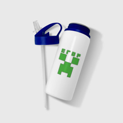 Бутылка для воды с трубочкой Егор - Minecraft - фото 2