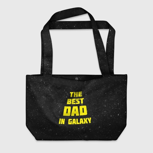 Пляжная сумка 3D The best dad in galaxy