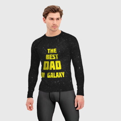 Мужской рашгард 3D The best dad in galaxy - фото 2